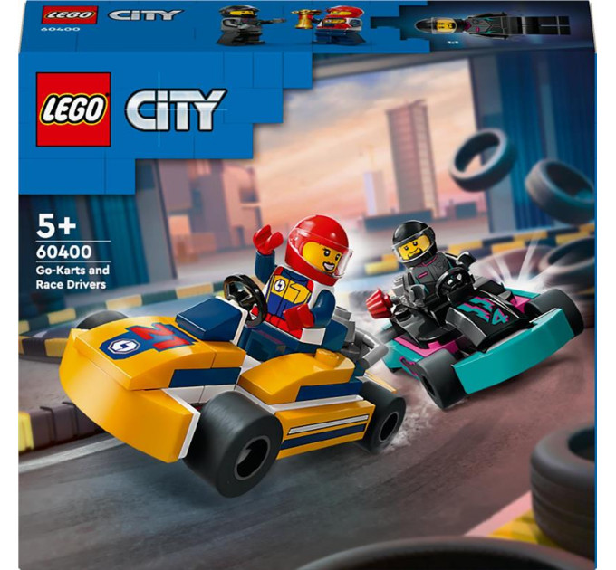 LEGO Конструктор LEGO City Картинг і гонщики 99 деталей (60400)