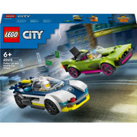 Конструктор LEGO City Переслідування маслкара на поліцейському автомобілі 213 деталей (60415)