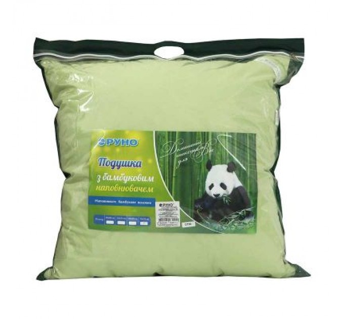 Руно Подушка Руно Бамбукова салатова 70х70 см (313.52БКУ_Салатовий)
