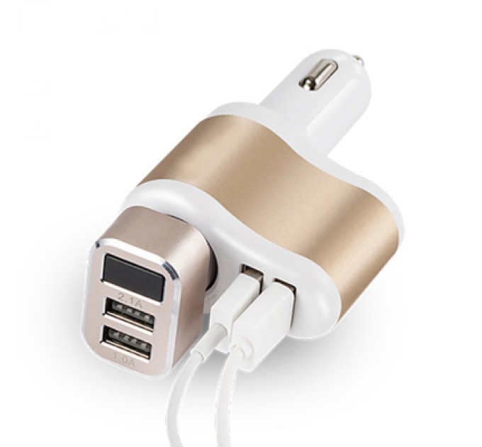 XoKo Зарядний пристрій XoKo CC-303 2 USB 2.1A Gold / White (CC-303-GDWH)