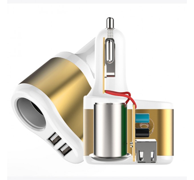 XoKo Зарядний пристрій XoKo CC-303 2 USB 2.1A Gold / White (CC-303-GDWH)