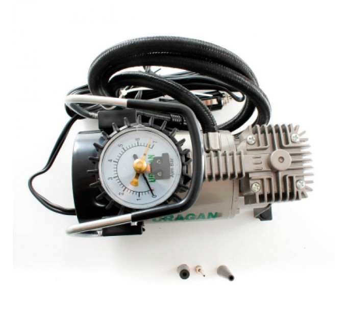 URAGAN Автомобільний компресор URAGAN з автостопом 37 л/хв (90135)