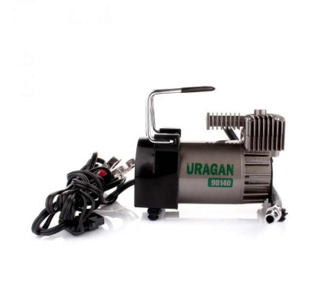 URAGAN Автомобільний компресор URAGAN на АКБ, 40 л/хв (90140)