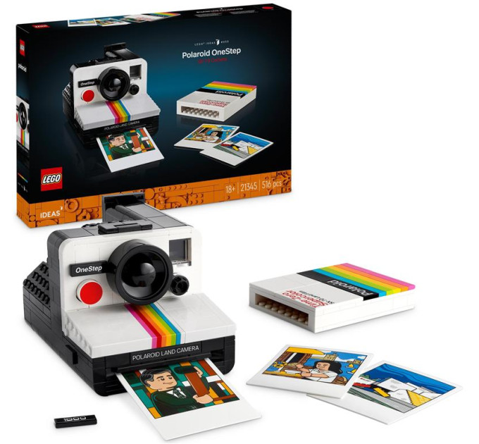 LEGO Конструктор LEGO Ideas Фотоапарат Polaroid OneStep SX-70 516 деталей (21345-)
