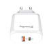 ColorWay Зарядний пристрій ColorWay Power Delivery Port PPS USB (Type-C PD+ USB QC3.0) (45W) white (CW-CHS042PD-WT)