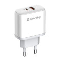 ColorWay Зарядний пристрій ColorWay Power Delivery Port PPS USB (Type-C PD+ USB QC3.0) (45W) white (CW-CHS042PD-WT)