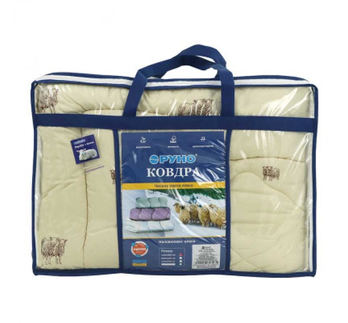 Руно Ковдра Руно Вовняна Sheep в мікрофібрі 172х205 см (316.52ШУ_Sheep)