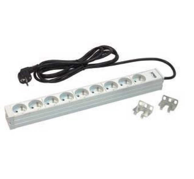 Zpas Силовий блок 19" 1U, 9хShuko, вилка Shuko Zpas (W-LZI30-09-SU-000)
