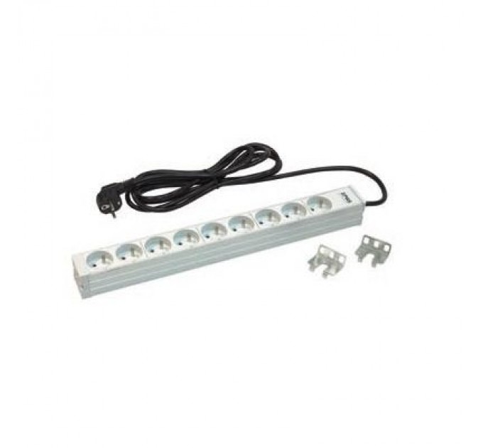 Zpas Силовий блок 19" 1U, 9хShuko, вилка Shuko Zpas (W-LZI30-09-SU-000)
