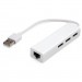 Vinga Концентратор Vinga 3xUSB2.0 + RJ45 100Mbps (VCP2H3USB2LANWH)