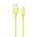 ColorWay Дата кабель USB 2.0 AM to Lightning 1.0m soft silicone yellow ColorWay (CW-CBUL043-Y)