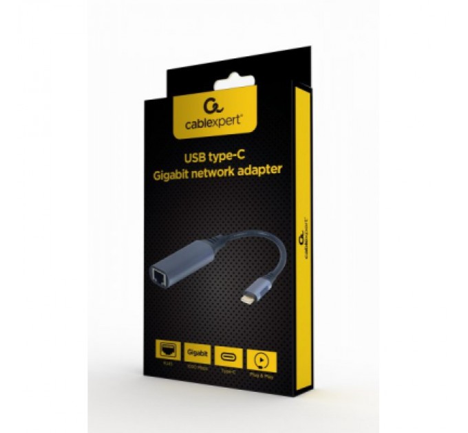 Cablexpert Адаптер Cablexpert USB type-C to Gigabit Lan (A-USB3C-LAN-01)
