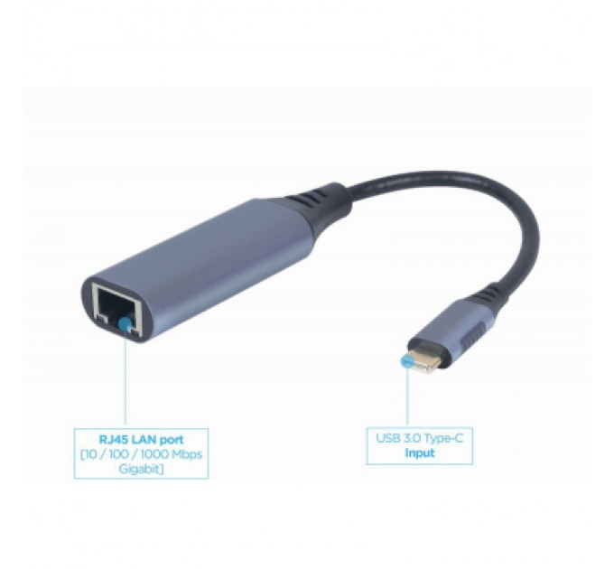 Cablexpert Адаптер Cablexpert USB type-C to Gigabit Lan (A-USB3C-LAN-01)