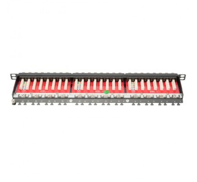 Digitus Патч-панель 19" 24xRJ-45 STP cat.6A, 0.5U Digitus (DN-91624S-SL-EA)