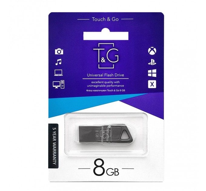 T&G Флеш-накопичувач USB 8GB T&G 114 Metal Series (TG114-8G)