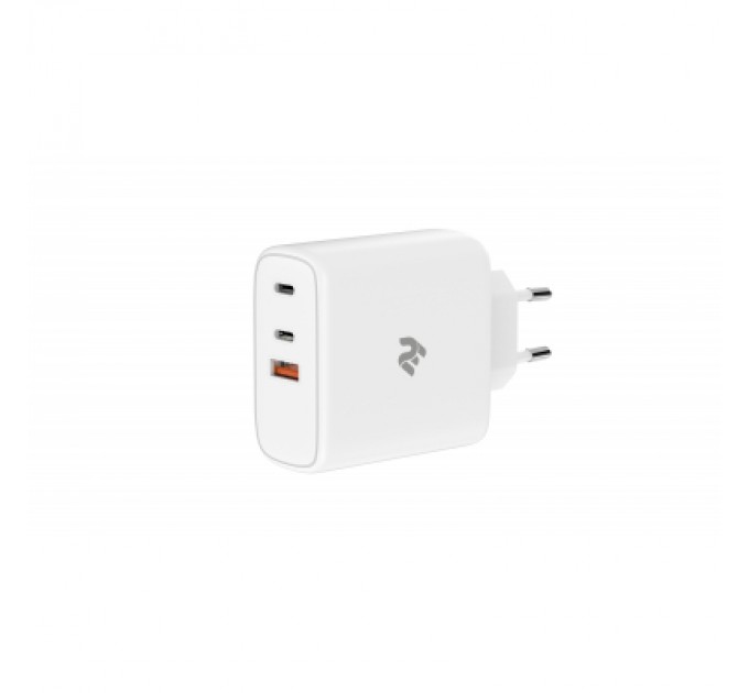 2E Зарядний пристрій 2E USB-C Wall Charger GaN 65W, white (2E-WC3USB65W-W)