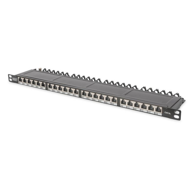 Digitus Патч-панель 19" 24xRJ-45 STP cat.6A, 0.5U Digitus (DN-91624S-SL-EA)