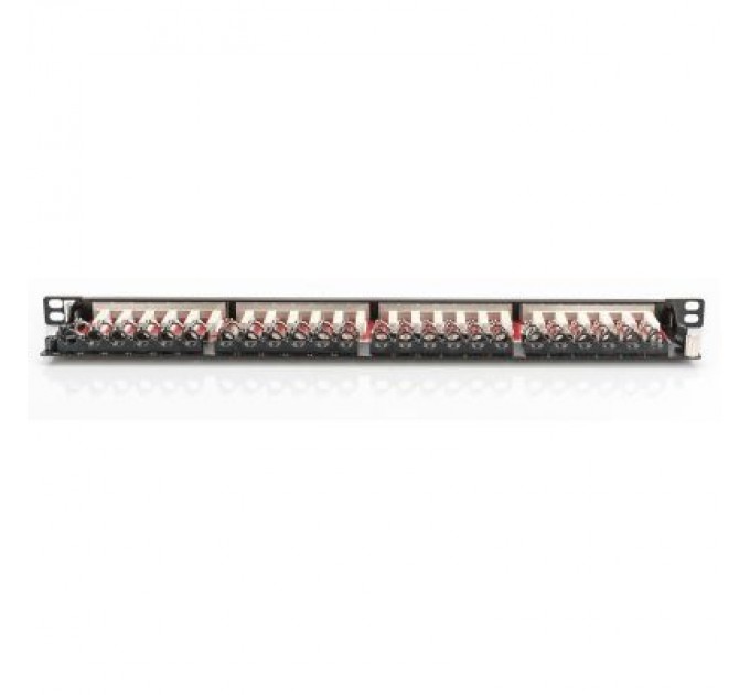 Digitus Патч-панель 19" 24xRJ-45 STP cat.6A, 0.5U Digitus (DN-91624S-SL-EA)