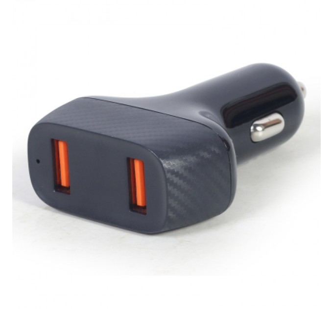Gembird Зарядний пристрій Gembird 2 port 36W QC3.0 (TA-U2QC3-CAR-01)