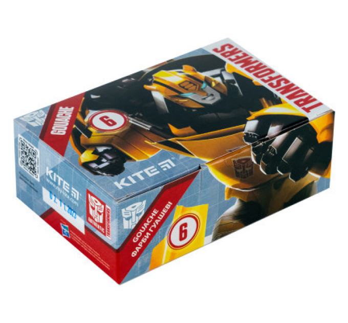 Kite Гуашеві фарби Kite Transformers 6 кольорів, 20 мл (TF23-062)