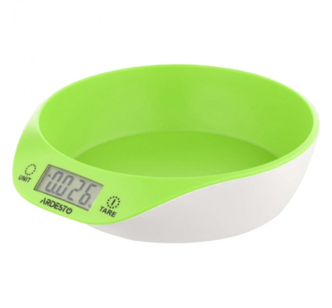 Ardesto Ваги кухонні Ardesto SCK-900BGR макс. вага 5 кг/білий+зелений (SCK-900BGR)