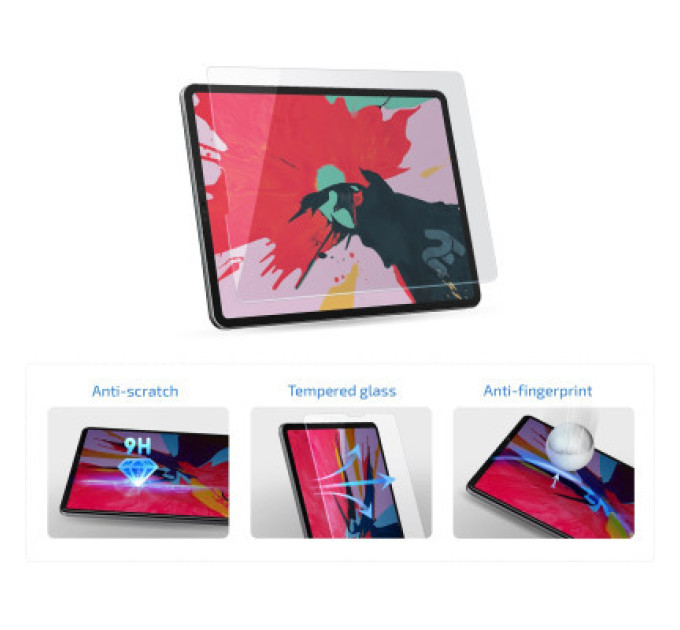 2E Скло захисне 2E iPad Air 10.9" (Gen 5, 2022) 2.5D (2E-IPD-2022A-LT2.5D-CL)