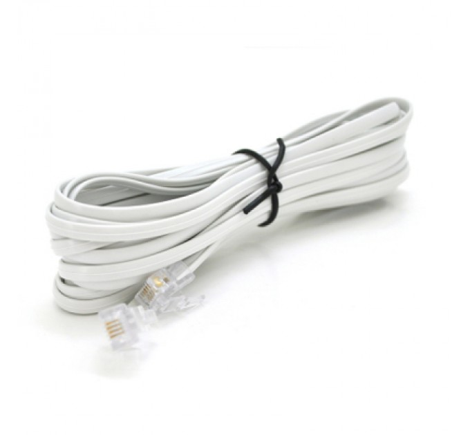 Voltronic Патч-корд телефонний 2м RJ11 (6P4C) Voltronic (PC-2,0W)