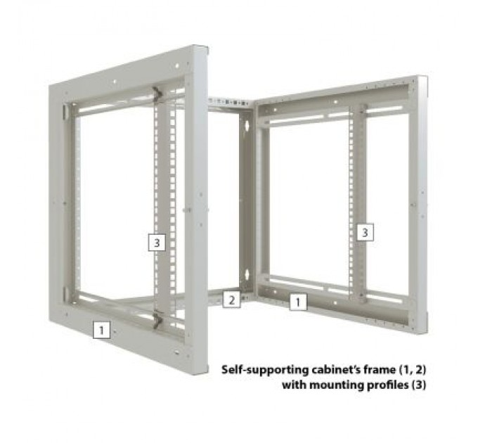 Zpas Шафа настінна Zpas 15U 19" 600x600 Z-BOX (W-ZBOX6060-15S-011)