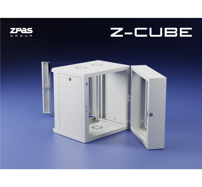 Zpas Шафа настінна Zpas 15U 19" 600x600 Z-CUBE (W-ZCUBE6060-15S-011)