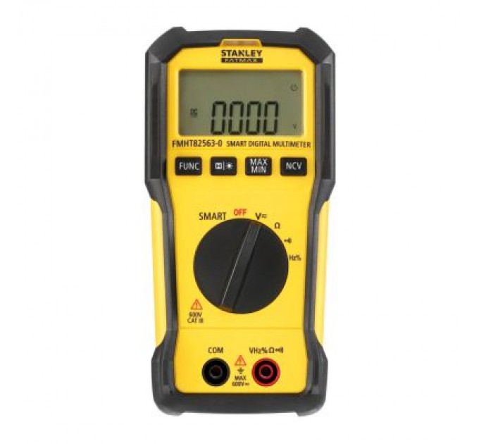 Stanley Цифровий мультиметр Stanley FATMAX, подвійний дисплей САТ ІІІ, до 600В, 10А (FMHT82563-0)