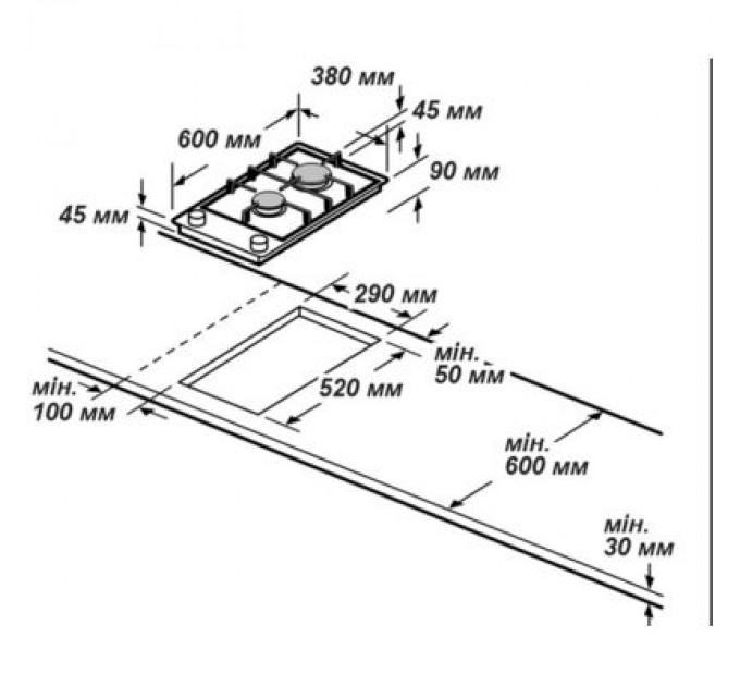 Grunhelm Варочна поверхня Grunhelm GPG 0201 BF