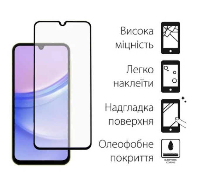 Dengos Чохол до мобільного телефона Dengos Kit for Samsung Galaxy A15 case + glass (Mint) (DG-KM-59)