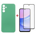 Dengos Чохол до мобільного телефона Dengos Kit for Samsung Galaxy A15 case + glass (Mint) (DG-KM-59)
