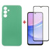 Dengos Чохол до мобільного телефона Dengos Kit for Samsung Galaxy A15 case + glass (Mint) (DG-KM-59)