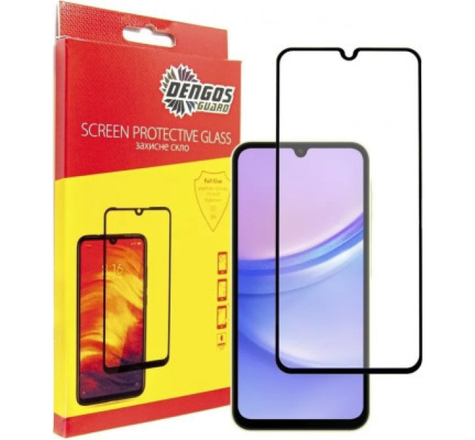 Dengos Чохол до мобільного телефона Dengos Kit for Samsung Galaxy A25 5G case + glass (Black) (DG-KM-65)