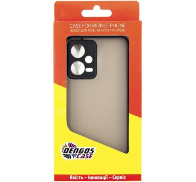 Dengos Чохол до мобільного телефона Dengos Kit for Xiaomi Redmi Note 12 5g case + glass (Black) (DG-KM-28)