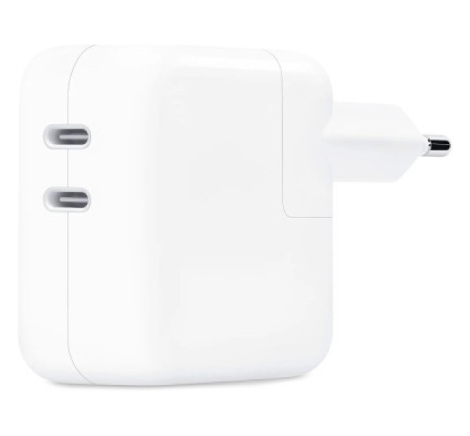 Apple Зарядний пристрій Apple 35W Dual USB-C Power Adapter Model A2676 (MW2K3ZM/A)