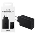 Samsung Зарядний пристрій Samsung 2xUSB-С 65W PD PPS/USB-A Black (EP-T6530NBEGEU)