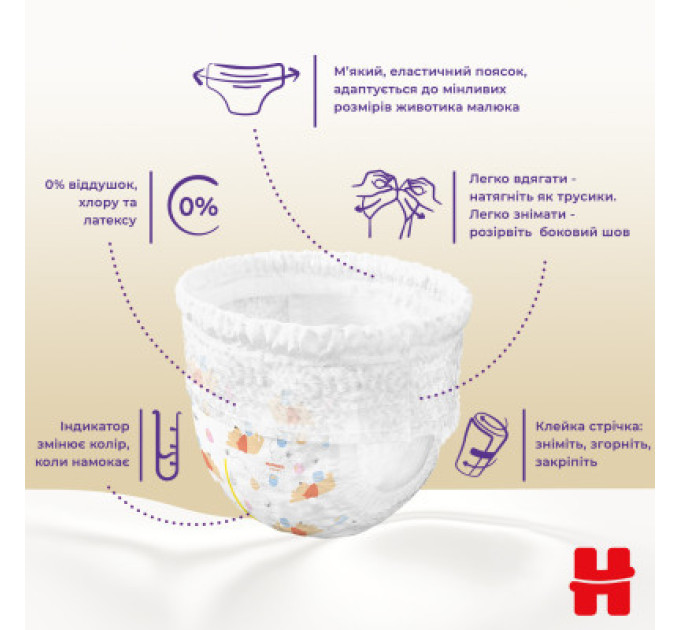 Huggies Підгузки Huggies Extra Care Розмір 6 (15-25кг) Pants Box 60 шт (5029053582429)