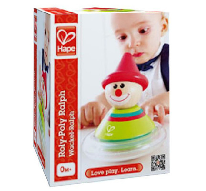 Hape Брязкальце Hape неваляшка клоун Ральф (E0015)