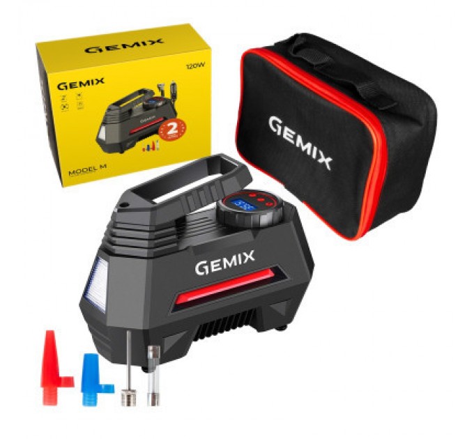 Gemix Автомобільний компресор Gemix Model M black/red (10700097)