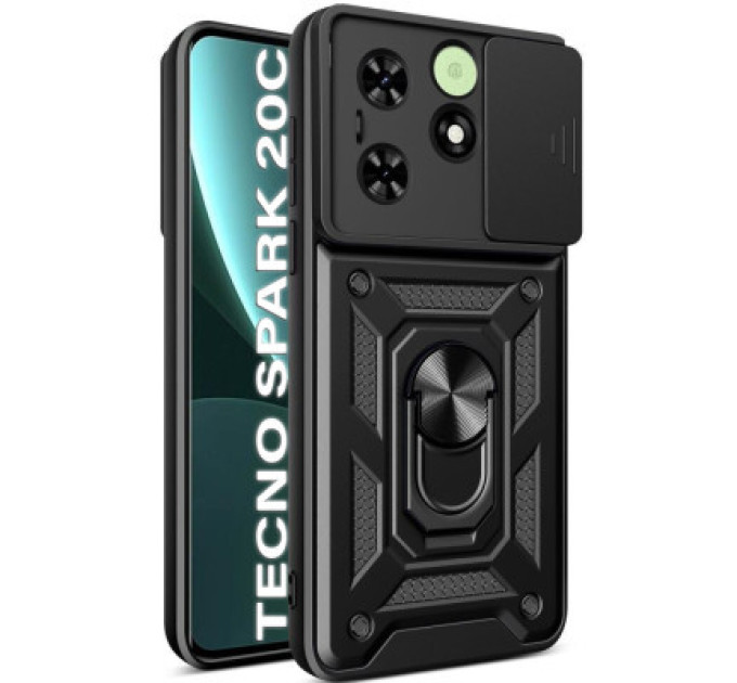 BeCover Чохол до мобільного телефона BeCover Military Tecno Spark 20C (BG7n) Black (710685)