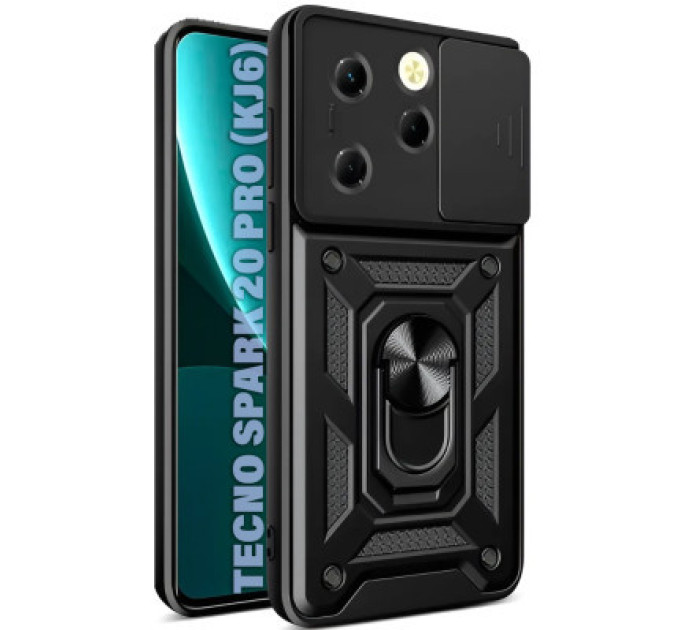 BeCover Чохол до мобільного телефона BeCover Military Tecno Spark 20 Pro (KJ6) Black (711022)