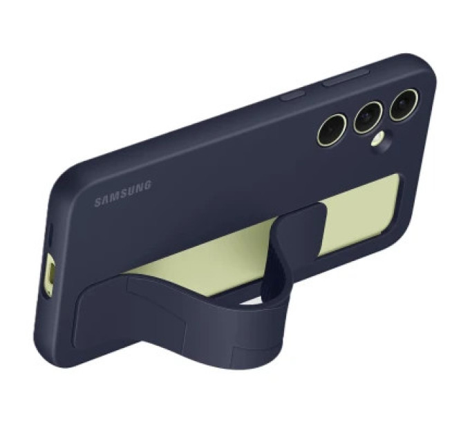Samsung Чохол до мобільного телефона Samsung A55 Standing Grip Case Blue Black (EF-GA556TBEGWW)