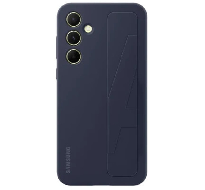 Samsung Чохол до мобільного телефона Samsung A55 Standing Grip Case Blue Black (EF-GA556TBEGWW)