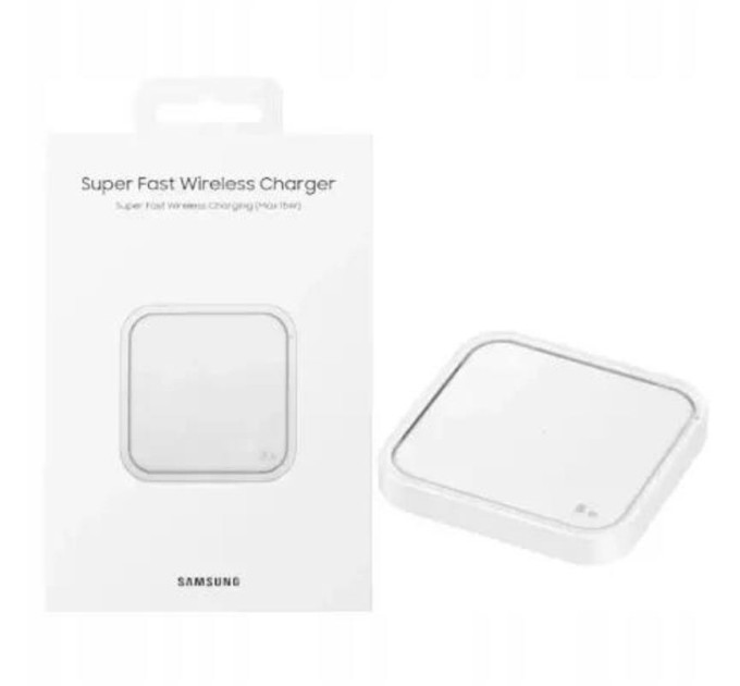 Samsung Зарядний пристрій Samsung 15W Wireless Charger Pad w/o White (EP-P2400BWEGEU)