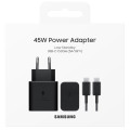 Samsung Зарядний пристрій Samsung 45W Compact Power Adapter (w C to C Cable) Black (EP-T4511XBEGEU)