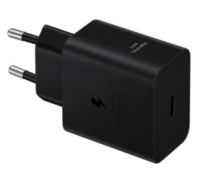 Samsung Зарядний пристрій Samsung 45W Compact Power Adapter (w C to C Cable) Black (EP-T4511XBEGEU)
