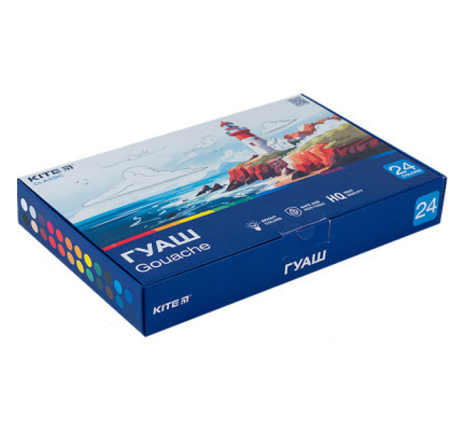 Kite Гуашеві фарби Kite Classic 24 кольорів х 20 мл (K-097)