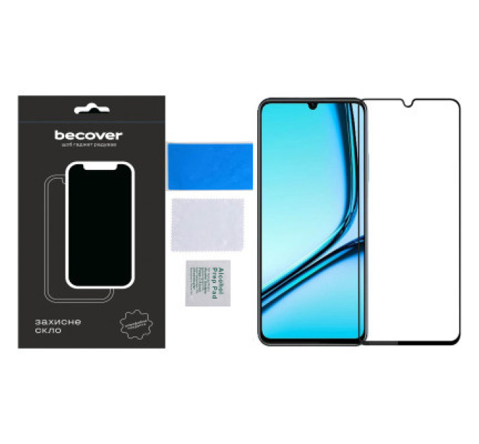 BeCover Скло захисне BeCover Realme Note 50 Black (711317)